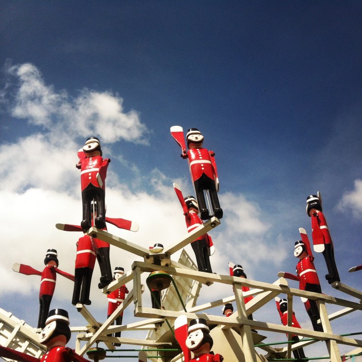 Soldiers against a Snowshill sky